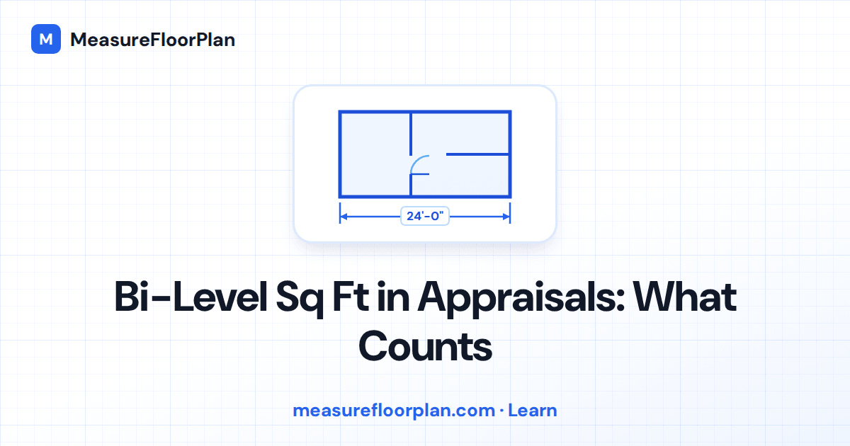 Bi-Level Square Footage in Appraisals: What Actually Counts as GLA