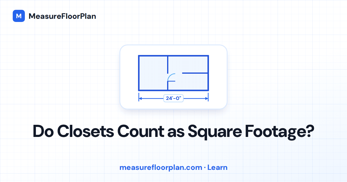 Do Closets Count as Square Footage? What Appraisers Actually Measure