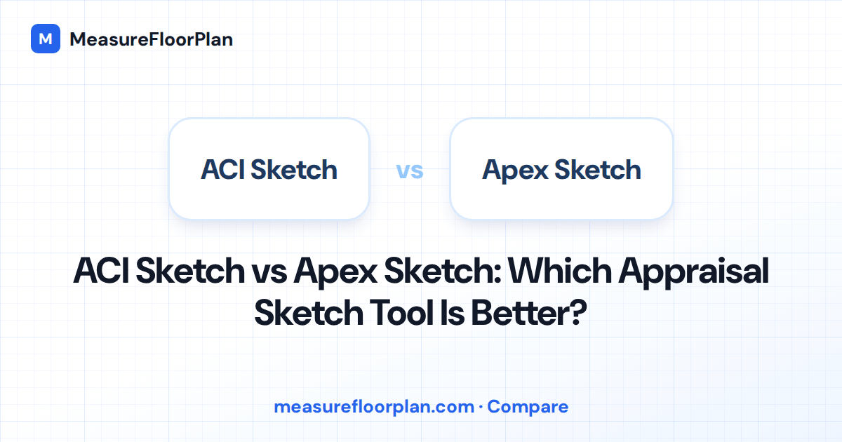 ACI Sketch vs Apex Sketch: Which Appraisal Sketch Tool Is Better?