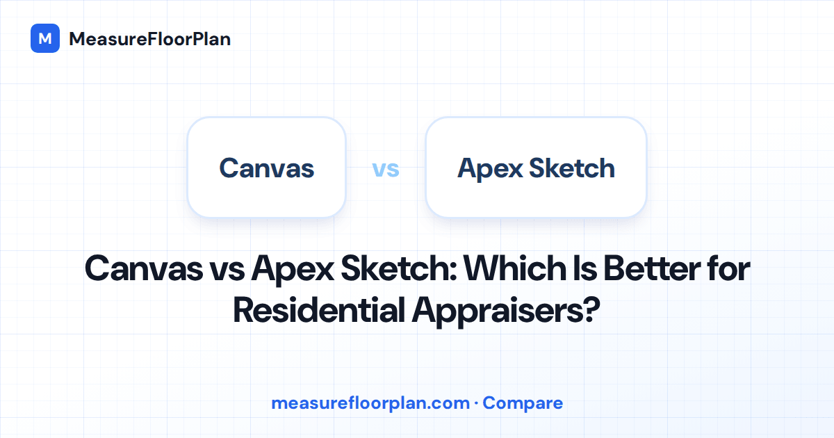 Canvas vs Apex Sketch: Which Is Better for Residential Appraisers?