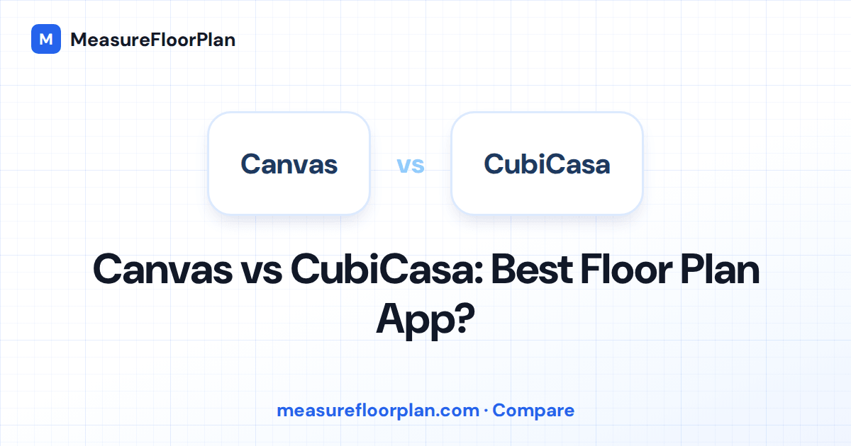 Canvas vs CubiCasa: Best Floor Plan App for Appraisers?