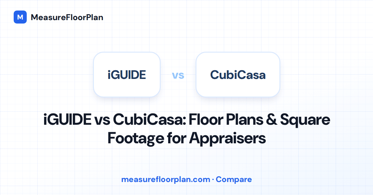 iGUIDE vs CubiCasa: Which Floor Plan Tool Is Better for Appraisers?