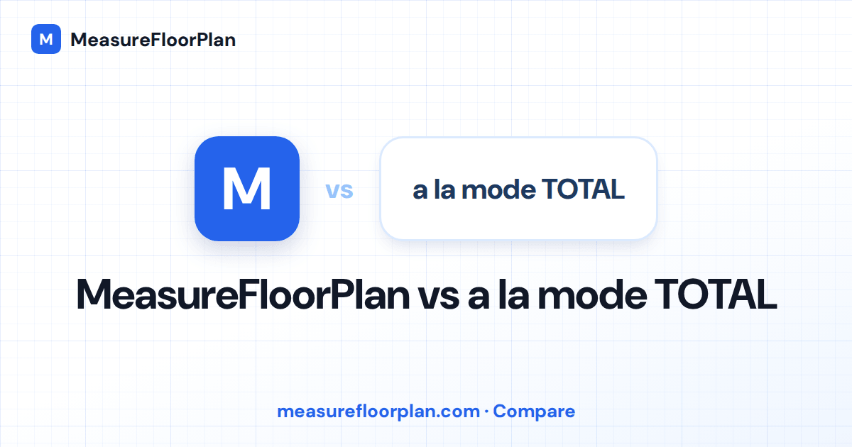 MeasureFloorPlan vs a la mode TOTAL: Which Is Better for Floor Plan Measurement?