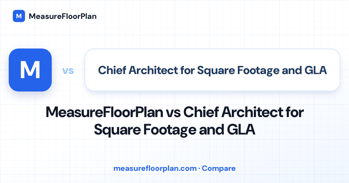 MeasureFloorPlan vs Chief Architect for Square Footage and GLA