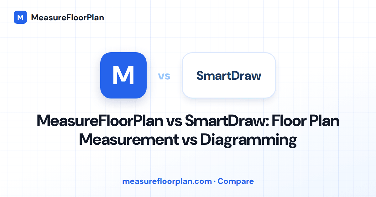 MeasureFloorPlan vs SmartDraw: Floor Plan Measurement vs Business Diagramming