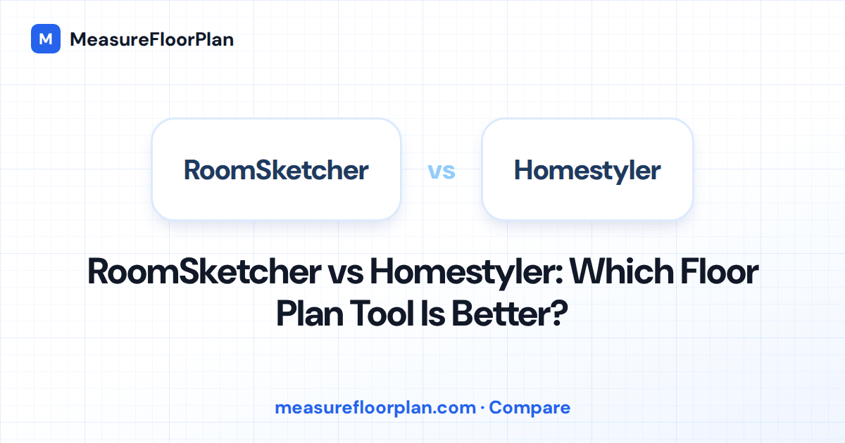 RoomSketcher vs Homestyler: Floor Plan Tools Compared