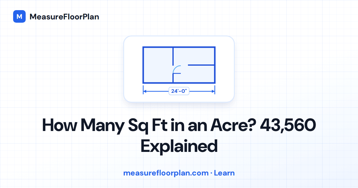 How Many Square Feet in an Acre? 43,560 Sq Ft (With Lot Size Examples)
