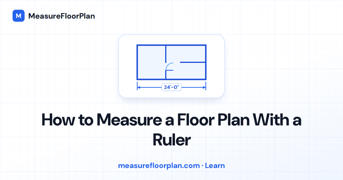 How to Measure a Floor Plan With a Ruler