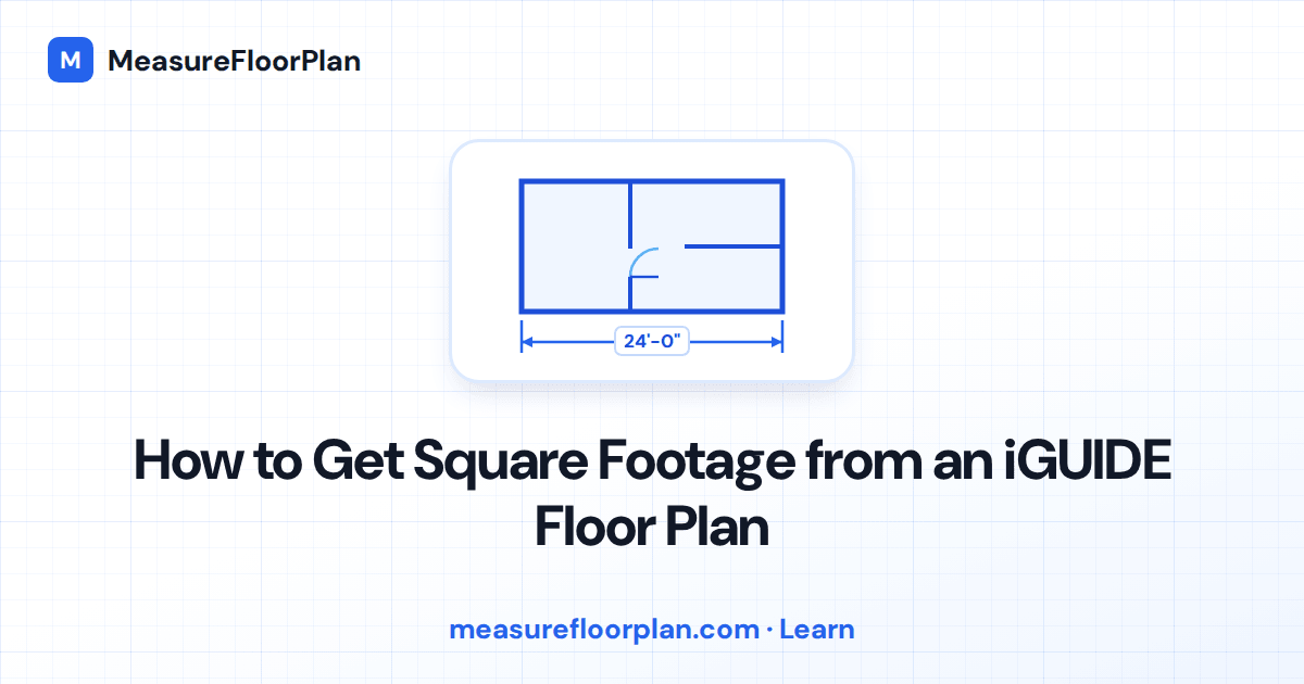 How to Get Square Footage from an iGUIDE Floor Plan