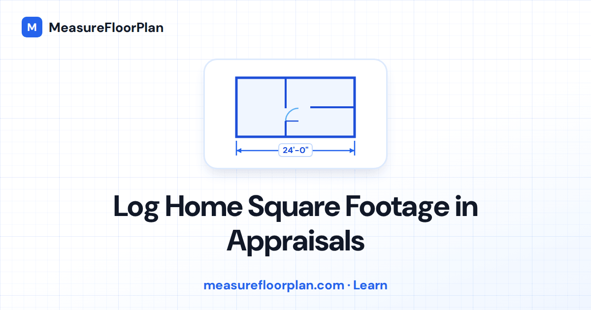 Log Home Square Footage in Appraisals: Walls, GLA, and What Gets Counted
