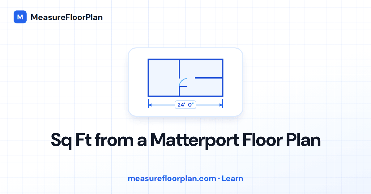 How to Get Square Footage from a Matterport Floor Plan