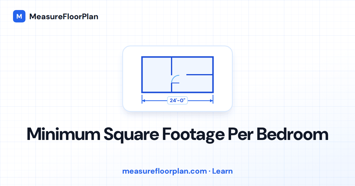 Minimum Square Footage Per Bedroom: Building Code, FHA, and Appraisal Rules