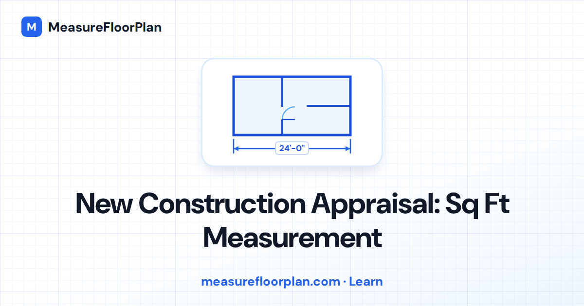 New Construction Square Footage Appraisal: How GLA Is Measured Before and After Completion