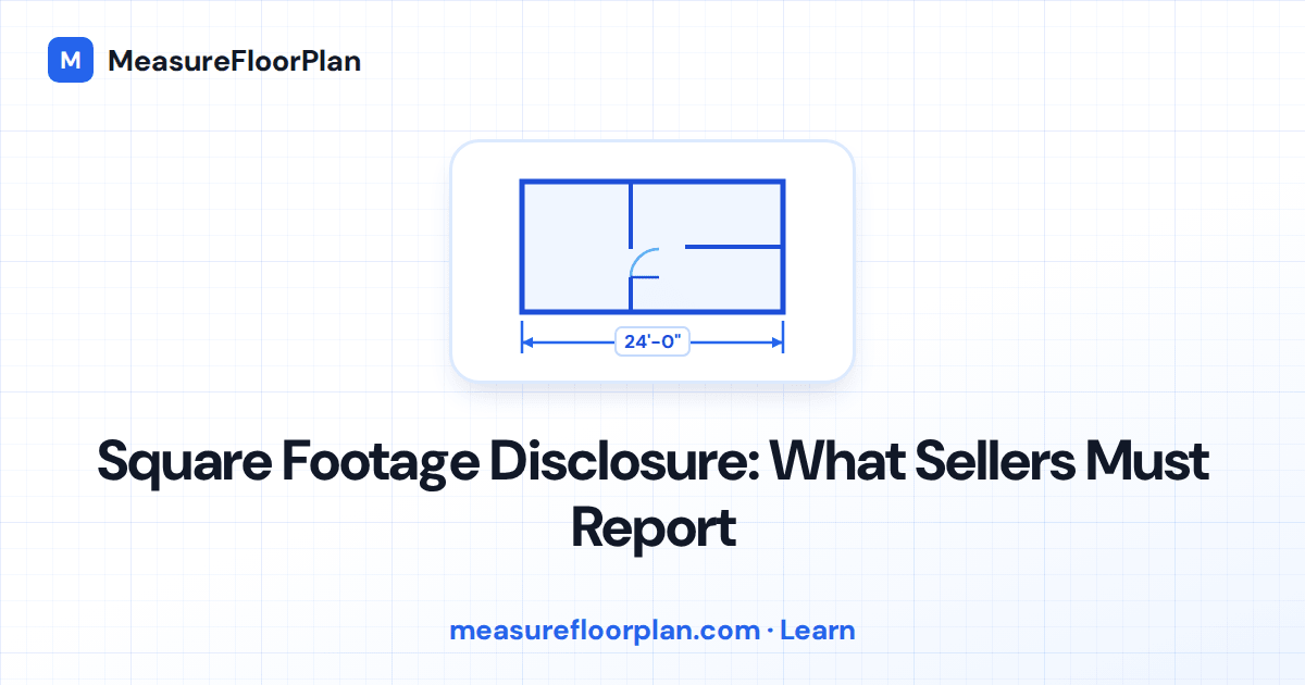 Real Estate Square Footage Disclosure: What Agents and Sellers Must Disclose
